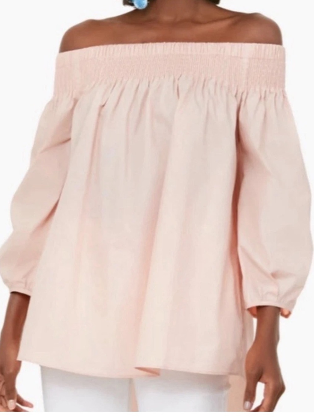 Tuckernuck Pomander Place Inslee Off Shoulder Blouse in Pink
